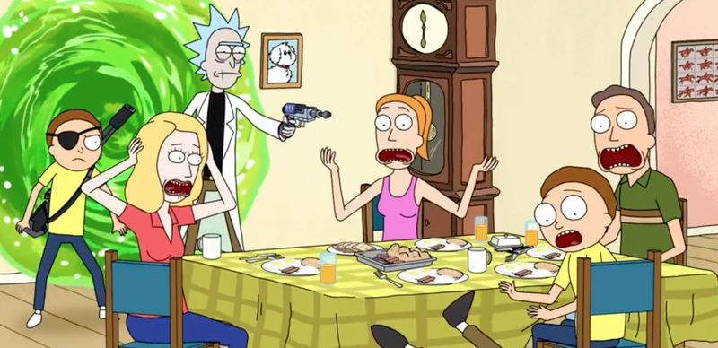 Just a typical breakfast with the Smith family.